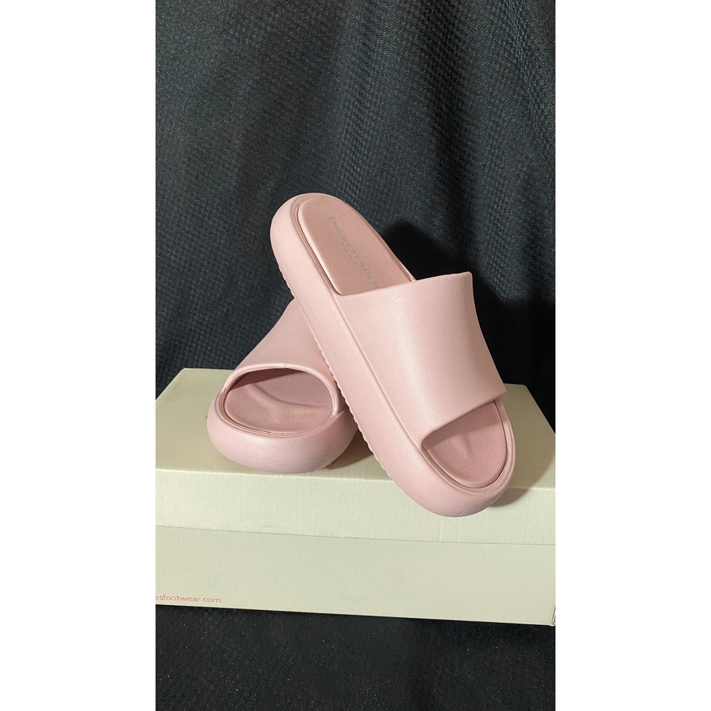 Beach Slides by J/Slides Squish Pink EVA Platform Sandals Womens Size 8 New Box